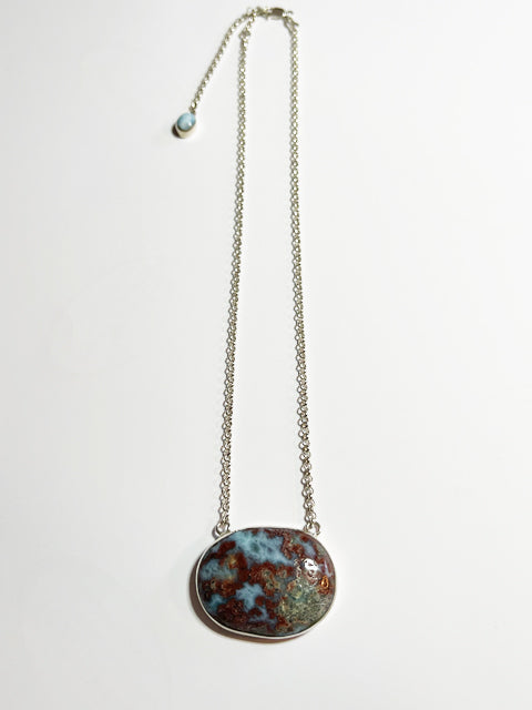 larimar stone necklace