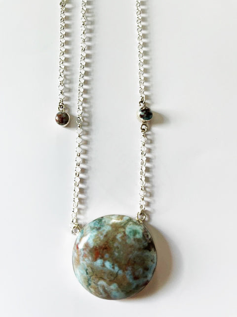 one of a kind larimar necklace