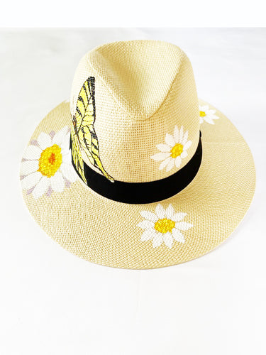 butterfly floral hat