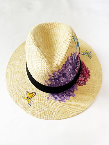 floral beach hat