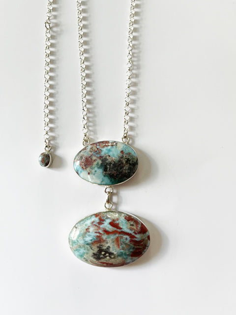 one of a kind larimar necklace