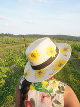 Load image into Gallery viewer, hand made sunflower hat
