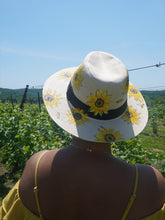 Load image into Gallery viewer, hand made sunflower hat
