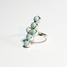 Load image into Gallery viewer, cross larimar ring
